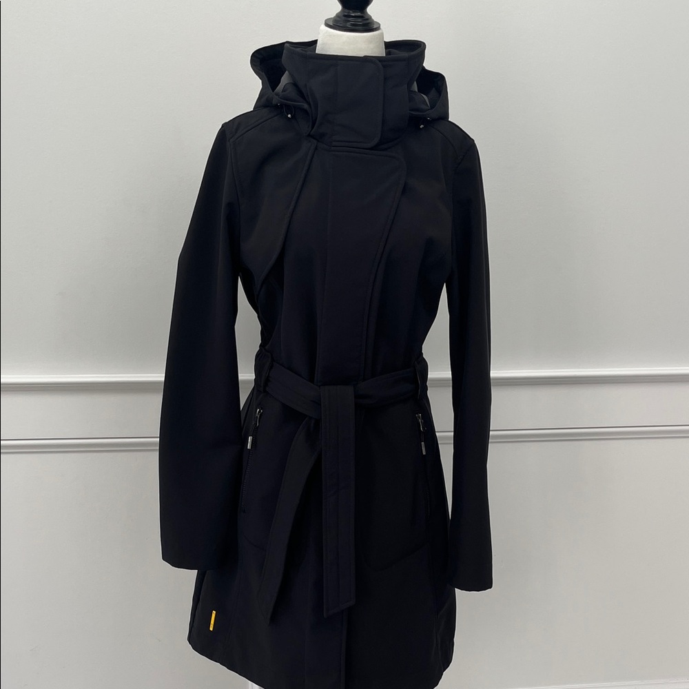 Lole Black Hooded Coat - Picture 3 of 16